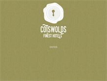 Tablet Screenshot of cotswoldsfinesthotels.com